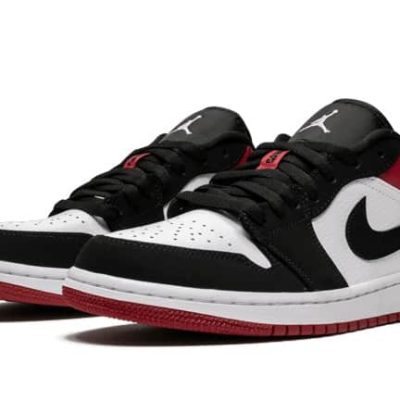 AIR JORDAN 1 LOW BLACK TOE