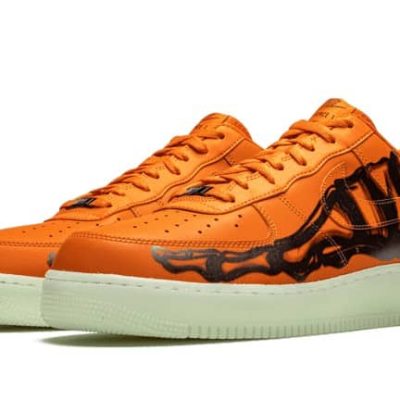 AIR FORCE 1 ORANGE SKELETON HALLOWEEN