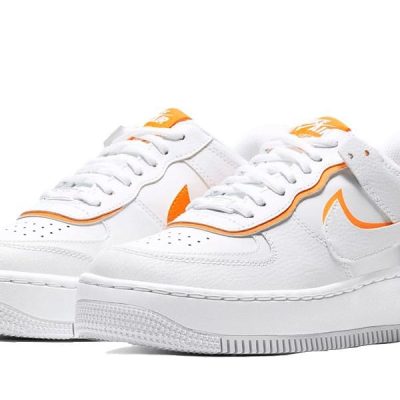AIR FORCE 1 SHADOW BLANCAS Y NARANJAS