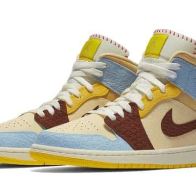 AIR JORDAN 1 MID MAISON CHATEAU ROUGE
