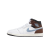 Air Jordan 1 Mid Brown and Blue