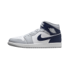 Air Jordan 1 Mid Wolf Grey and Midnight Navy