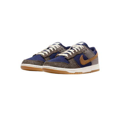 Dunk Low Midnight Navy and Baroque Brown