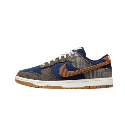 Dunk Low Midnight Navy and Baroque Brown