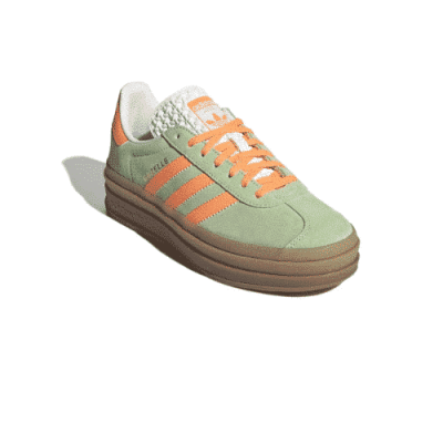 ADIDAS GAZELLE BOLD INDOOR GREEN ORANGE