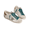 GOLDEN GOOSE SUPERSTAR WHITE WITH SILVER GLITTER STAR