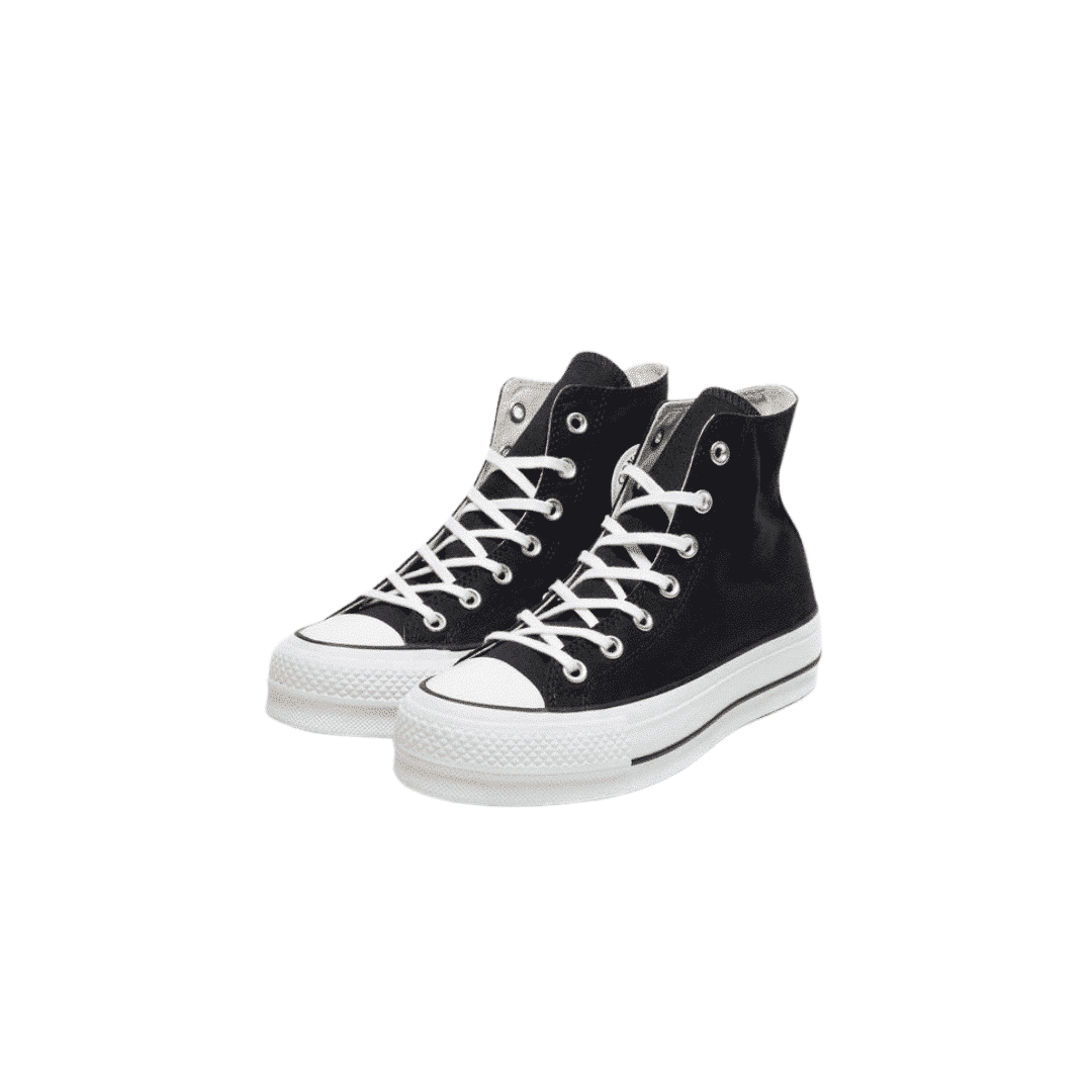 CONVERSE CHUCK TAYLOR ALL STAR LIFT LEATHER HIGH TOP BLACK