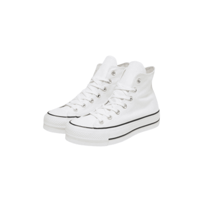 CONVERSE CHUCK TAYLOR ALL STAR LIFT LEATHER HIGH TOP WHITE